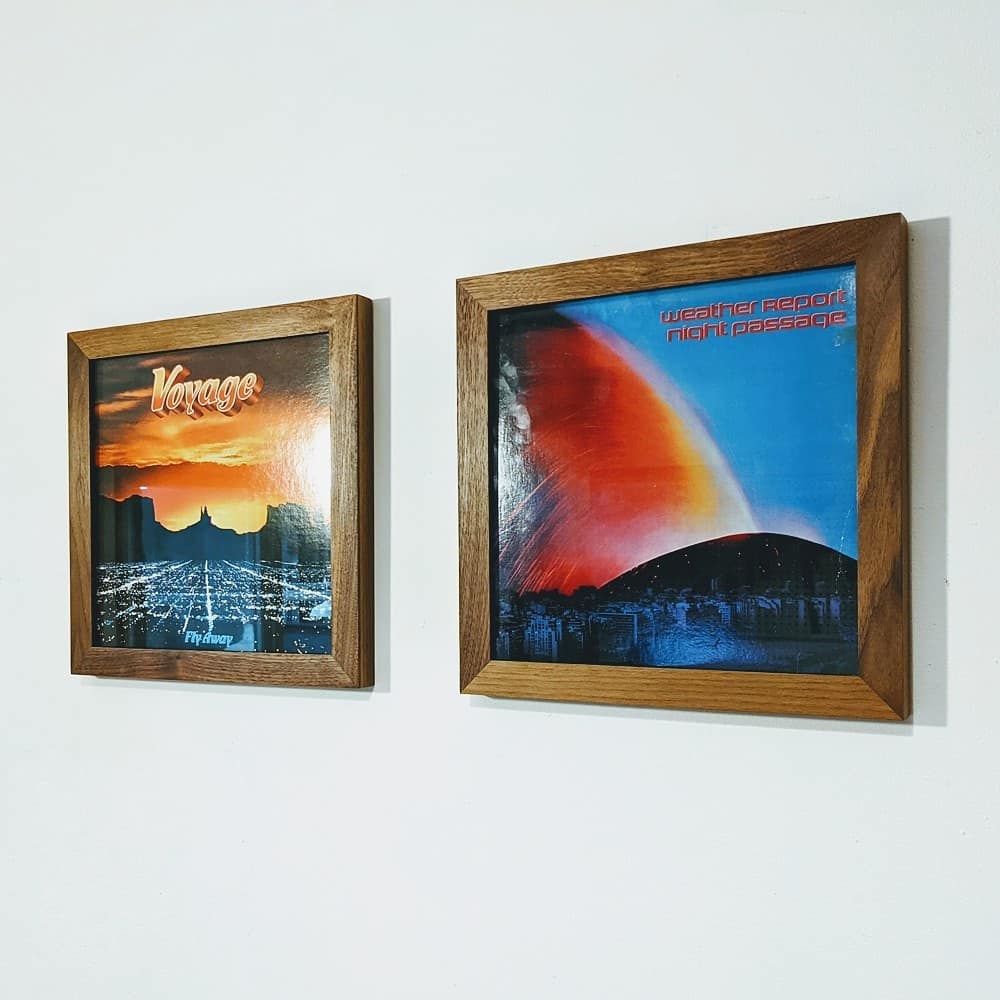 February 11th, 2021: Our solid walnut record frames allow you to slide your favorite albums in and out from the top so you can easily display what you're currently listening to!
